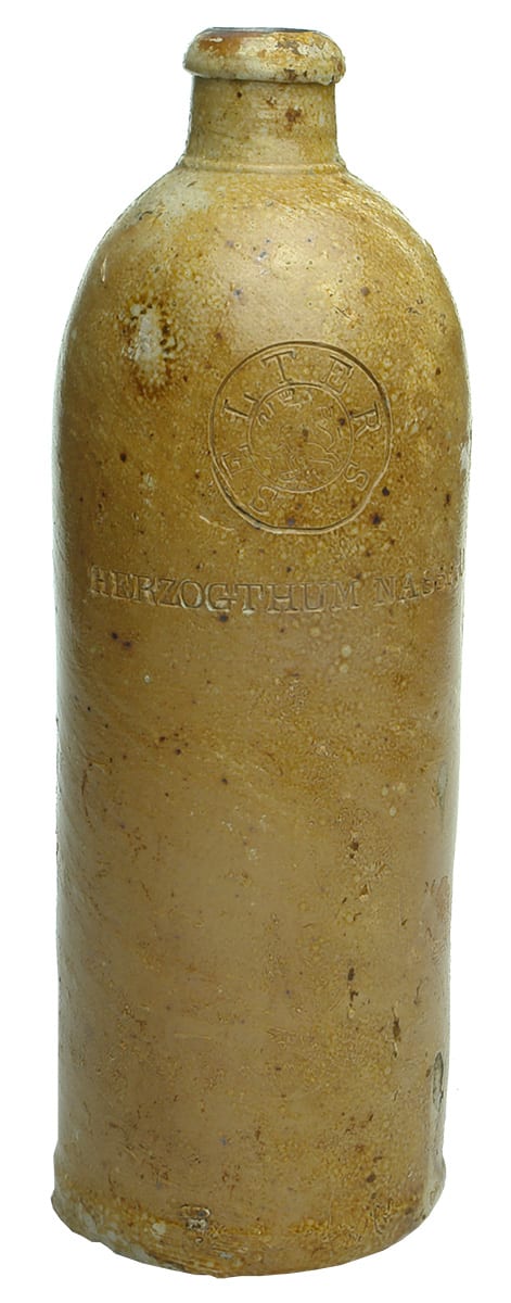 Selters Herzogthum Nassau Stoneware Bottle