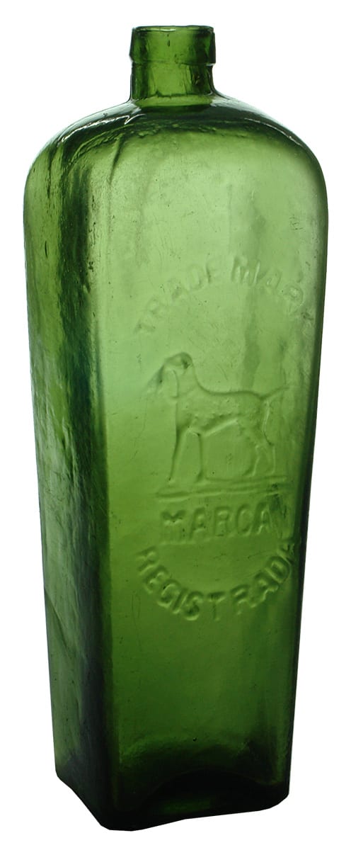 Dog Bird Peters English Spanish Gin Bottle