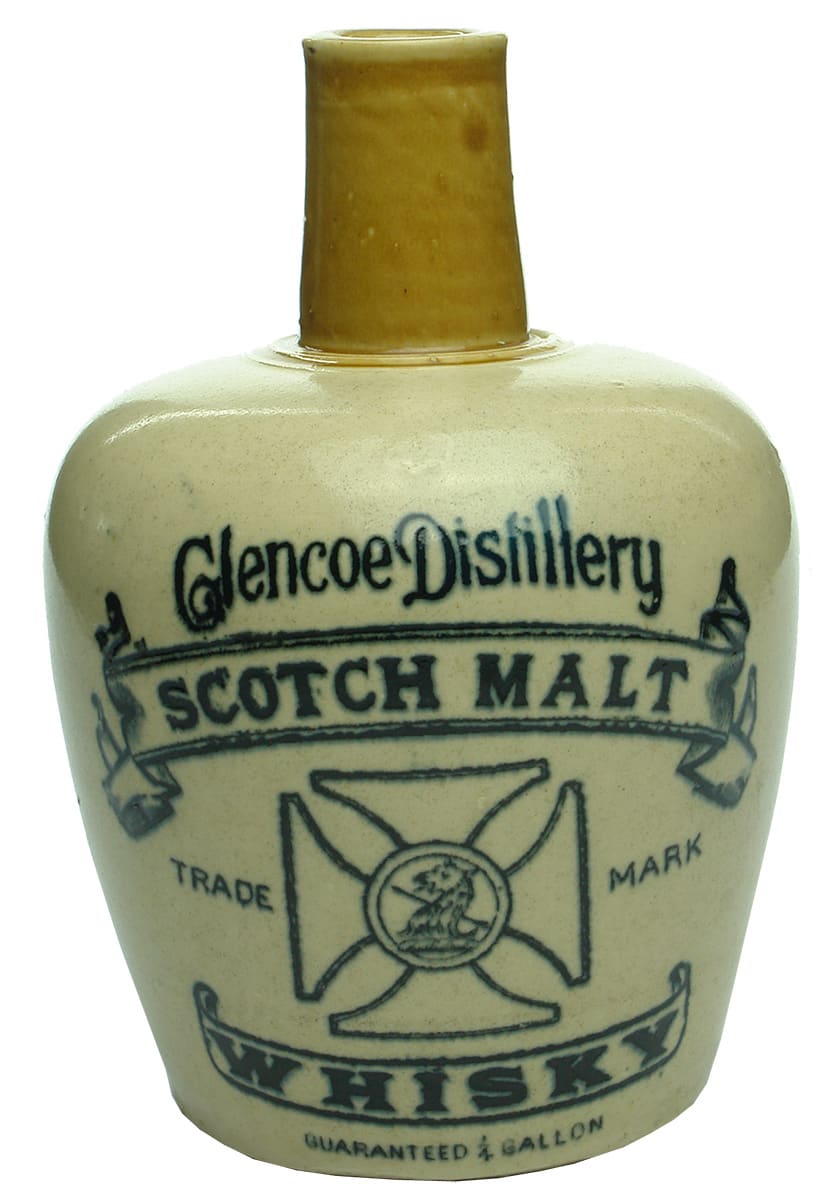 Glencoe Distillery Scotch Malt Antique Whisky Jug