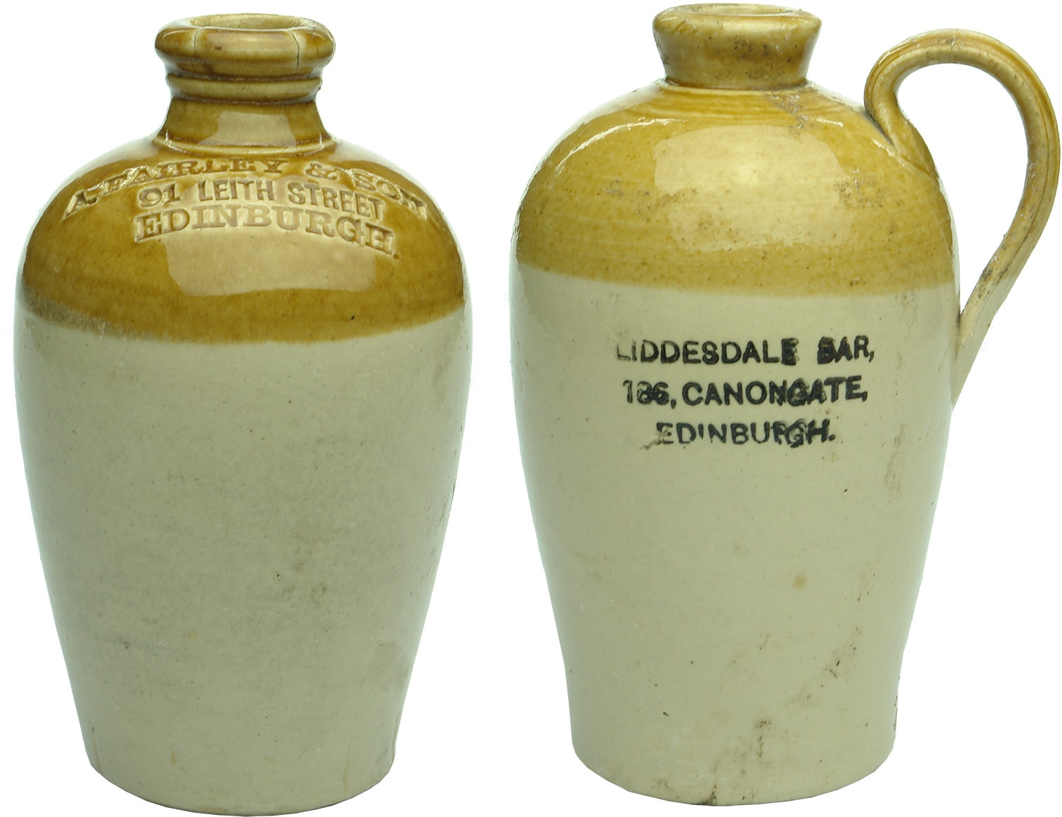 Stoneware Sample Scotch Whisky Jugs