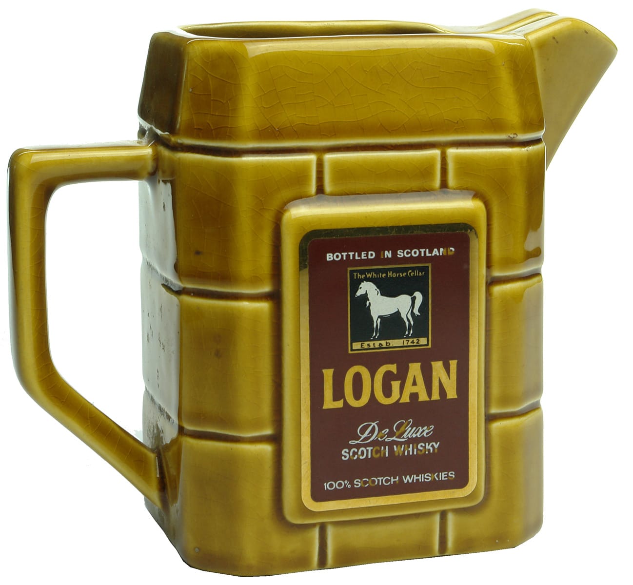 White Horse Cellar Logan Whisky Water Jug