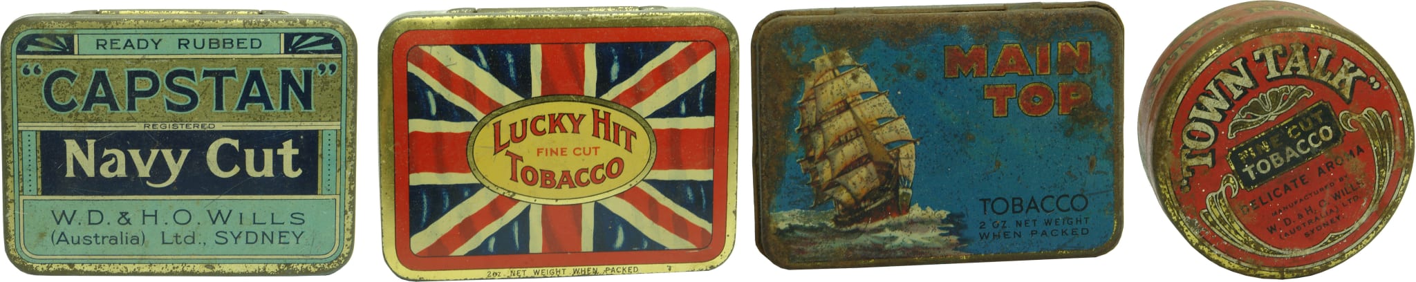 Antique Tobacco Tins