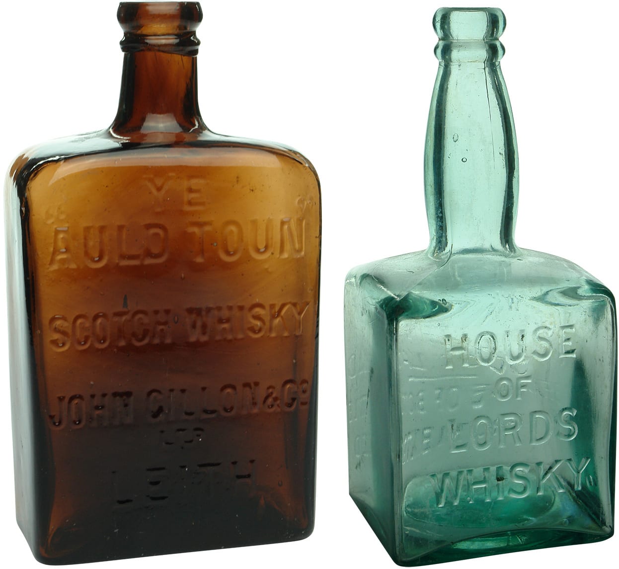 Gillon House of Lord's Glass Whisky Bottles