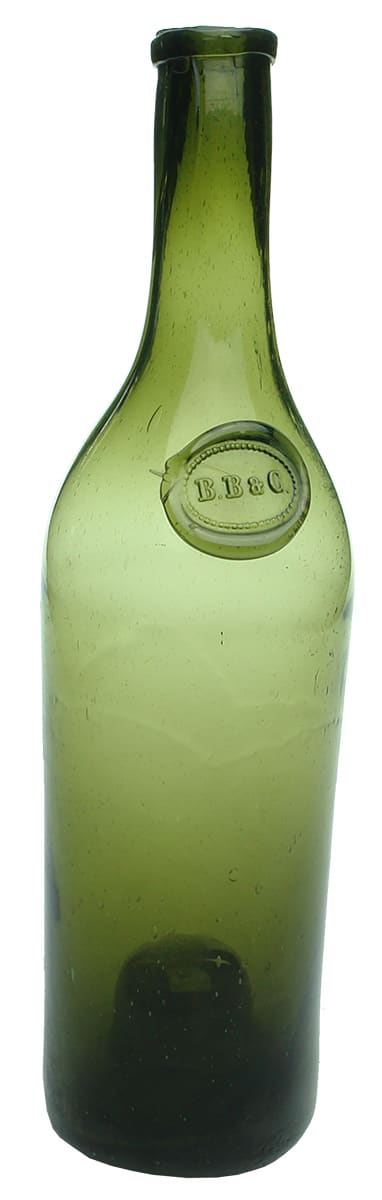 BB & C Antique Sealed Wine Bottle