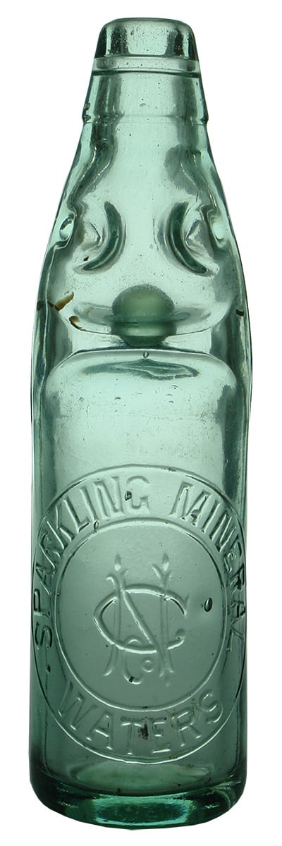 Sparkling Mineral Waters Antique Codd Marble Bottle