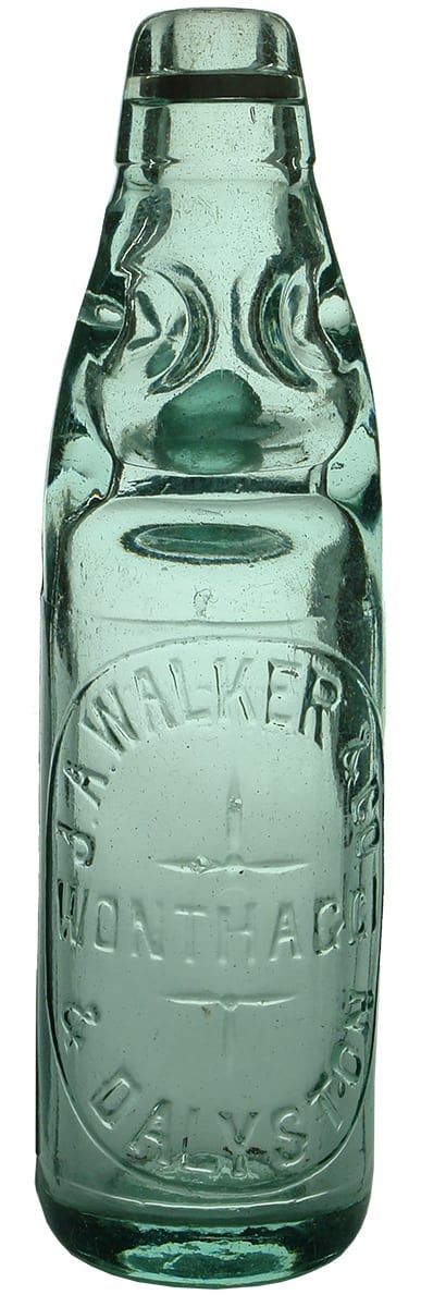Walker Wonthaggi Dalyston Antique Codd Marble Bottle