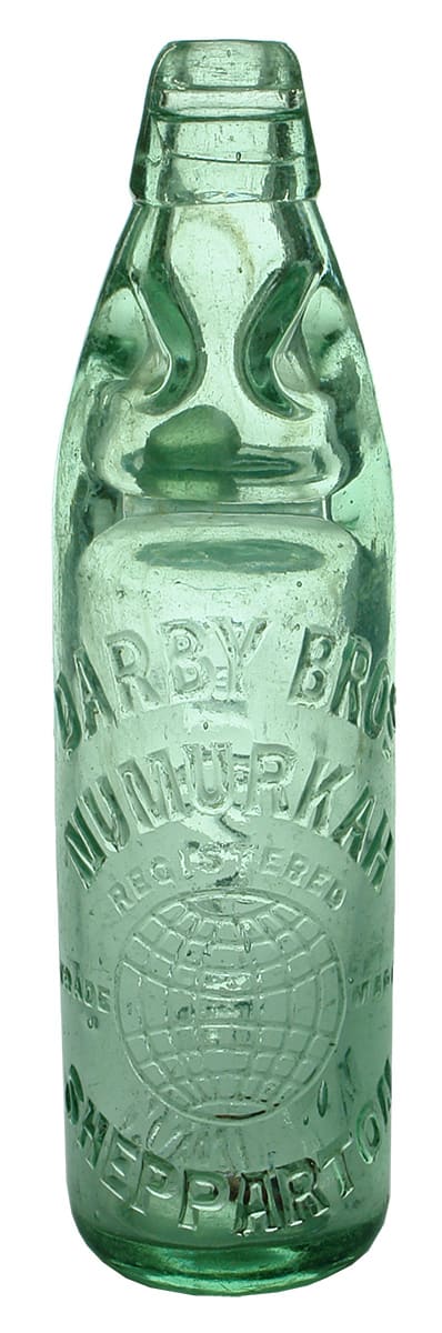 Darby Bros Numurkah Shepparton Globe Codd Bottle