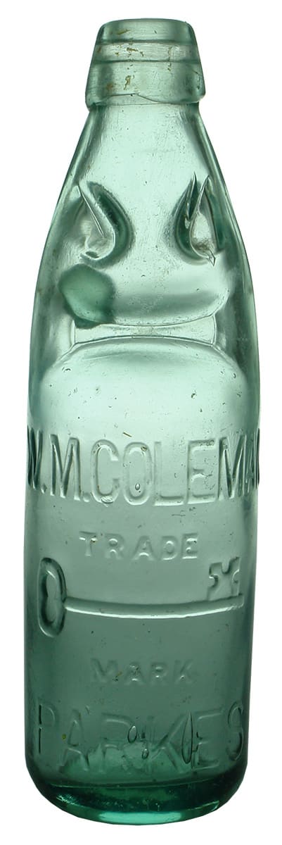 Coleman Parkes Key Antique Codd Marble Bottle