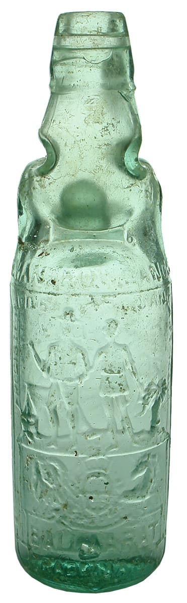 Rowlands Ballarat Melbourne Antique Codd Marble Bottle