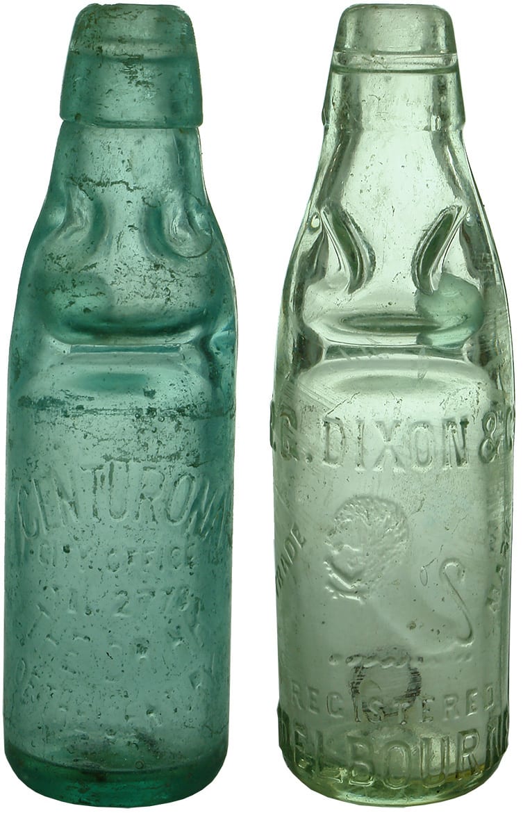 Centurona Dixon Antique Codd Marble Bottles