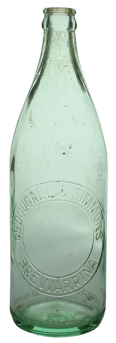 McDougall Simmons Brewerrina Crown Seal Bottle