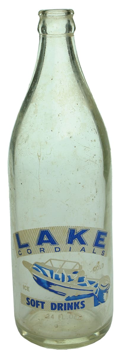 Lake Cordials Lake Cargellico Soft Drink Bottle