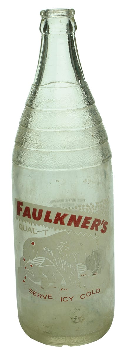 Faulkners Narrabri Polar Bears Soft Drink Bottle