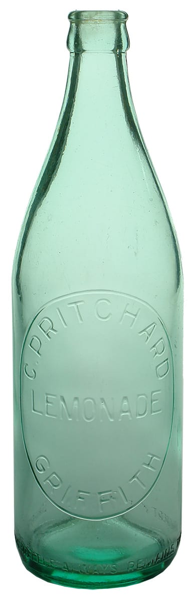 Pritchard Griffith Crown Seal Lemonade Bottle