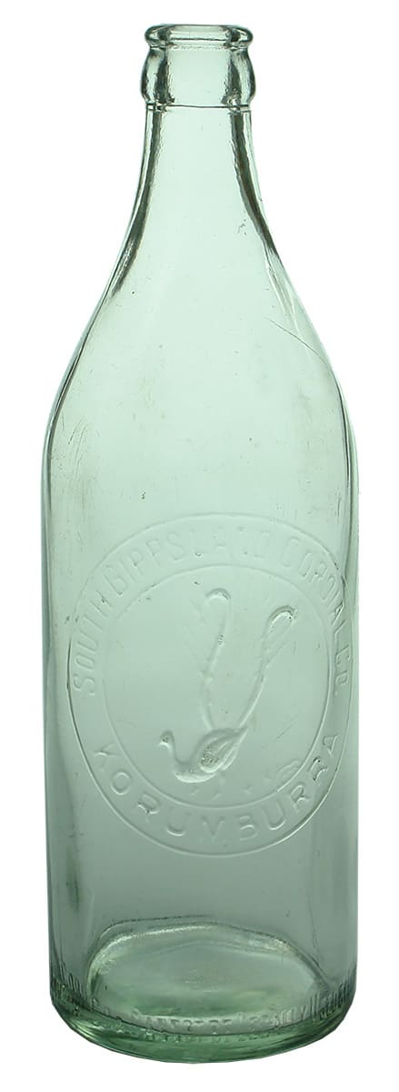 South Gippsland Cordial Korumburra Lyrebird Crown Seal Bottle