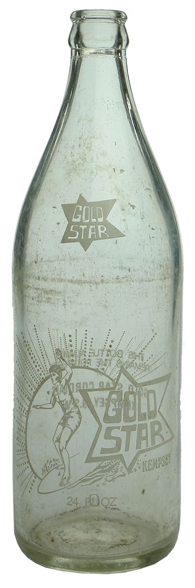 Gold Star Kempsey Ceramic Label Bottle