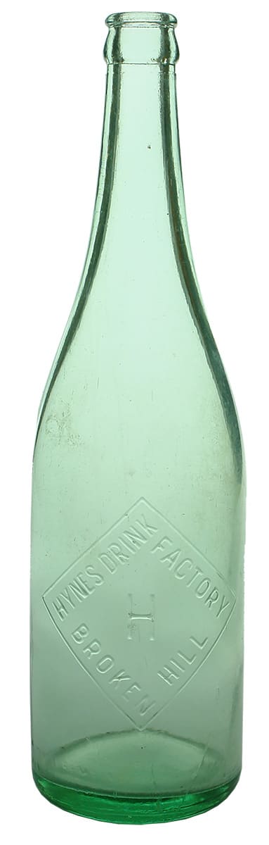 Hynes Drink Factory Broken Hill Crown Seal Bottle