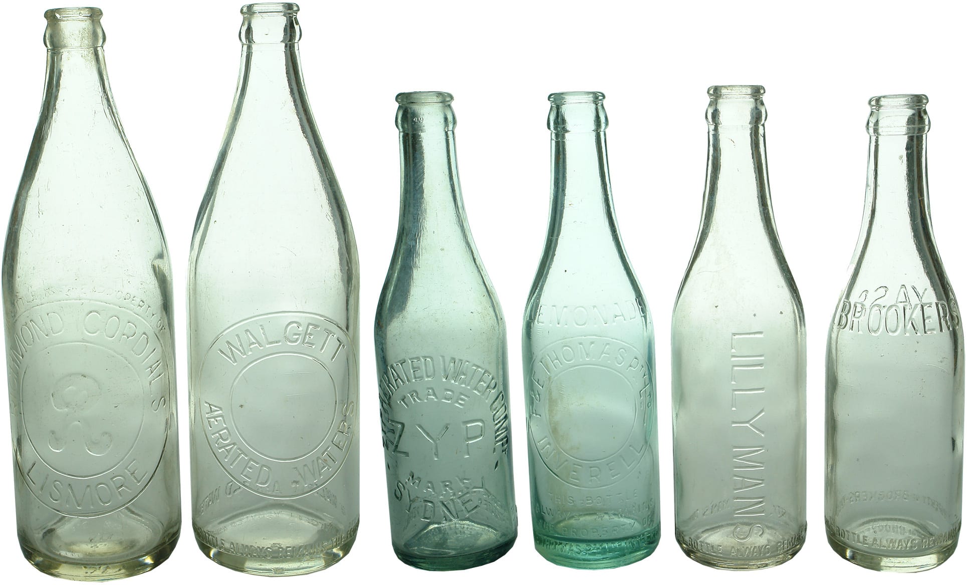 Collection Crown Seal Soft Drink Bottles