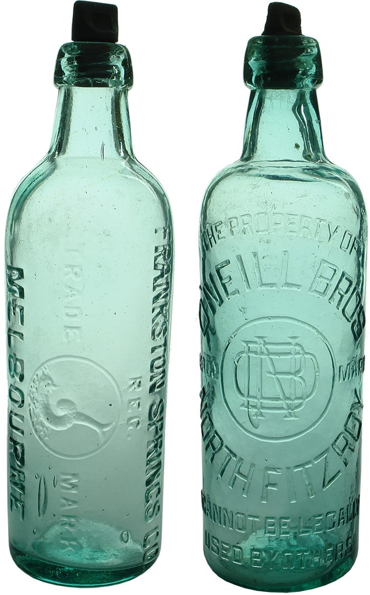 Frankston Springs O'Neill Antique Soft Drink Bottles