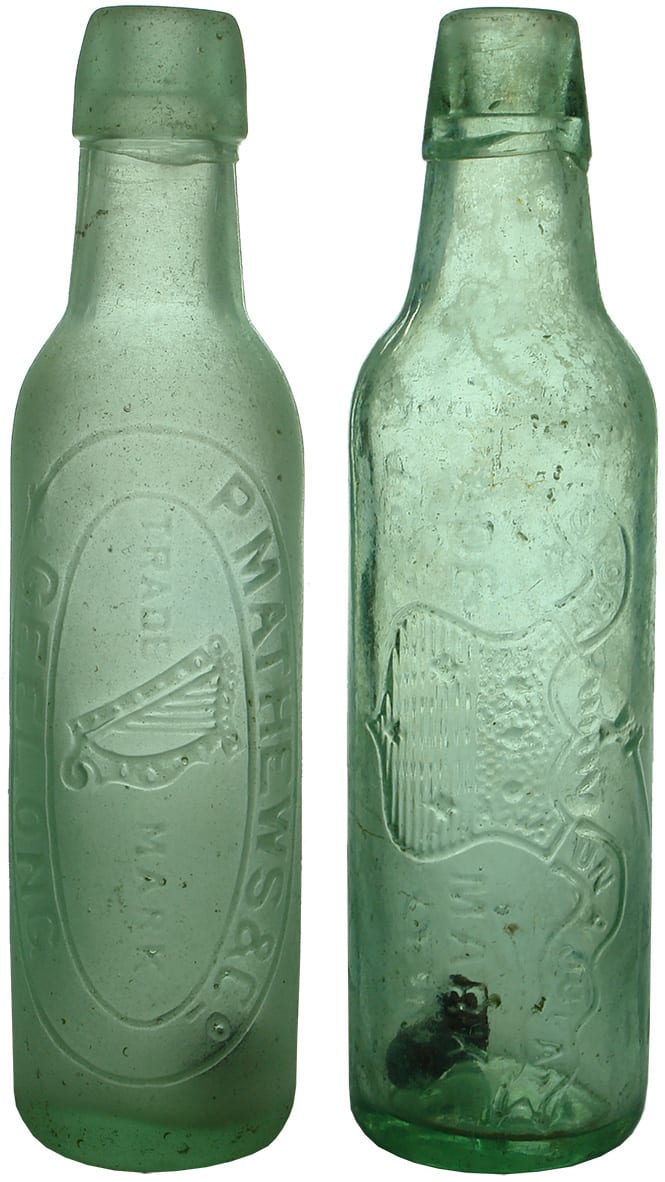 Mathews Dickson Lamont Antque Bottles