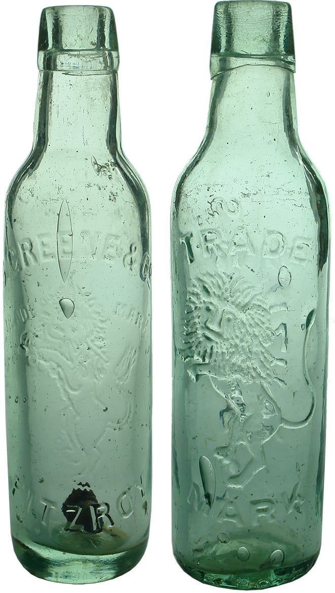 Greene Fitzroy Lion Antique Lamont Bottles