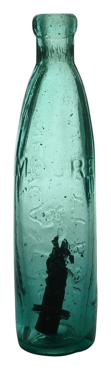 Moore Newcastle Maitland Lion Patent Bottle