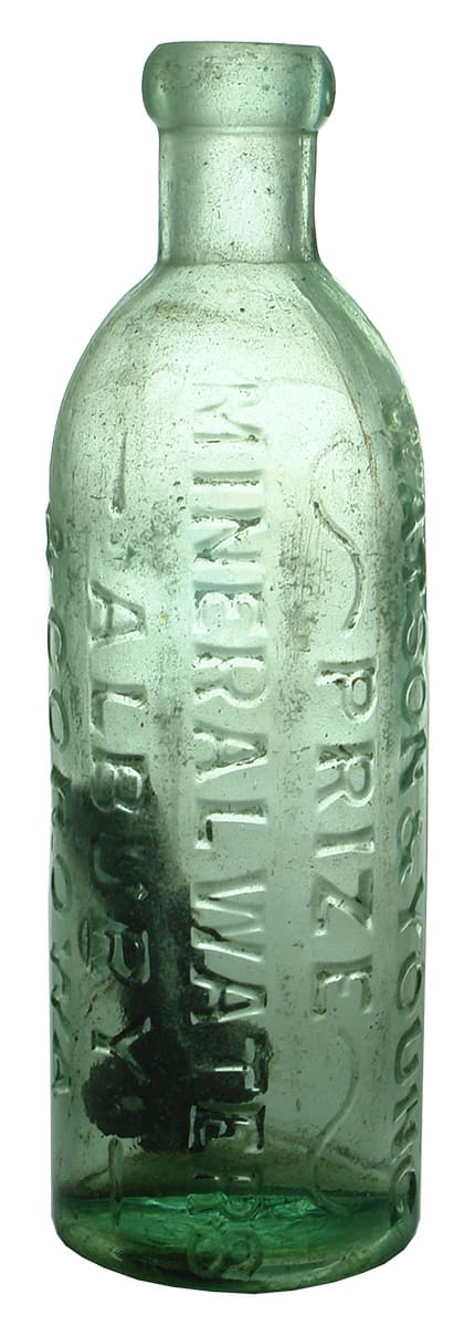 Watson Young Prize Mineral Water Albury Corowa Bottle