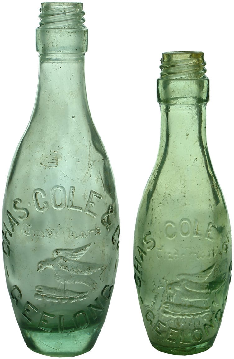 Chas Cole Geelong Nash Patent Bottles