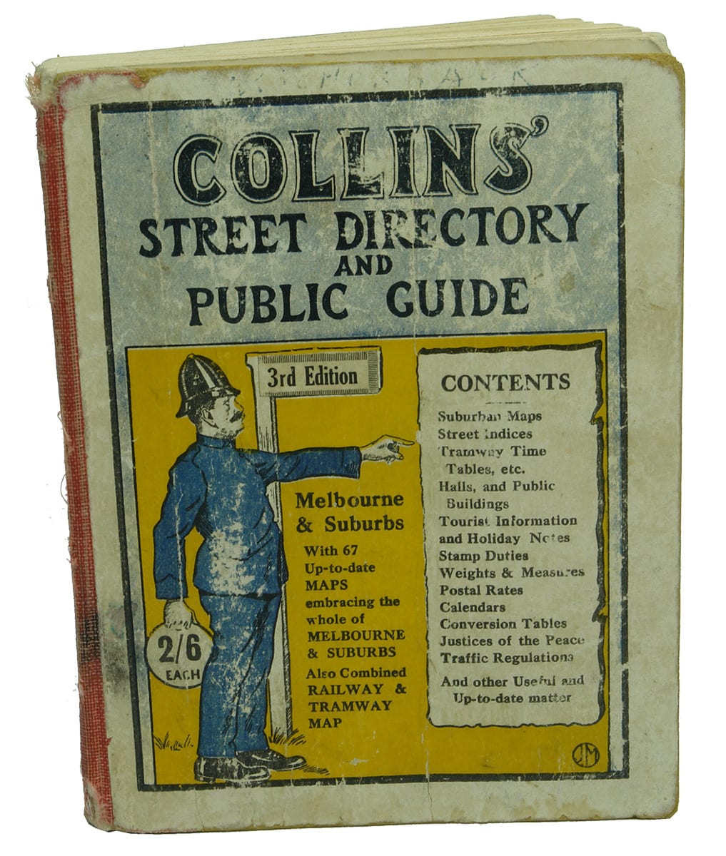 Collins Street Directory Melbourne 1920s