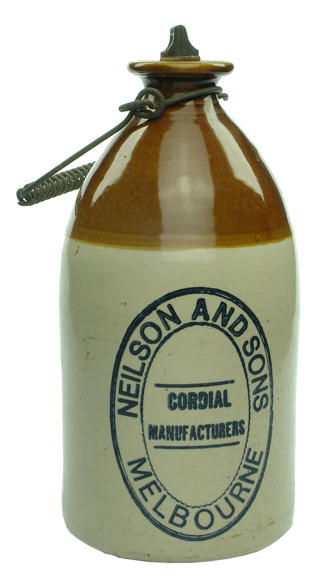 Neilson Melbourne Cordial Manufacturers Ginger Beer Demijohn