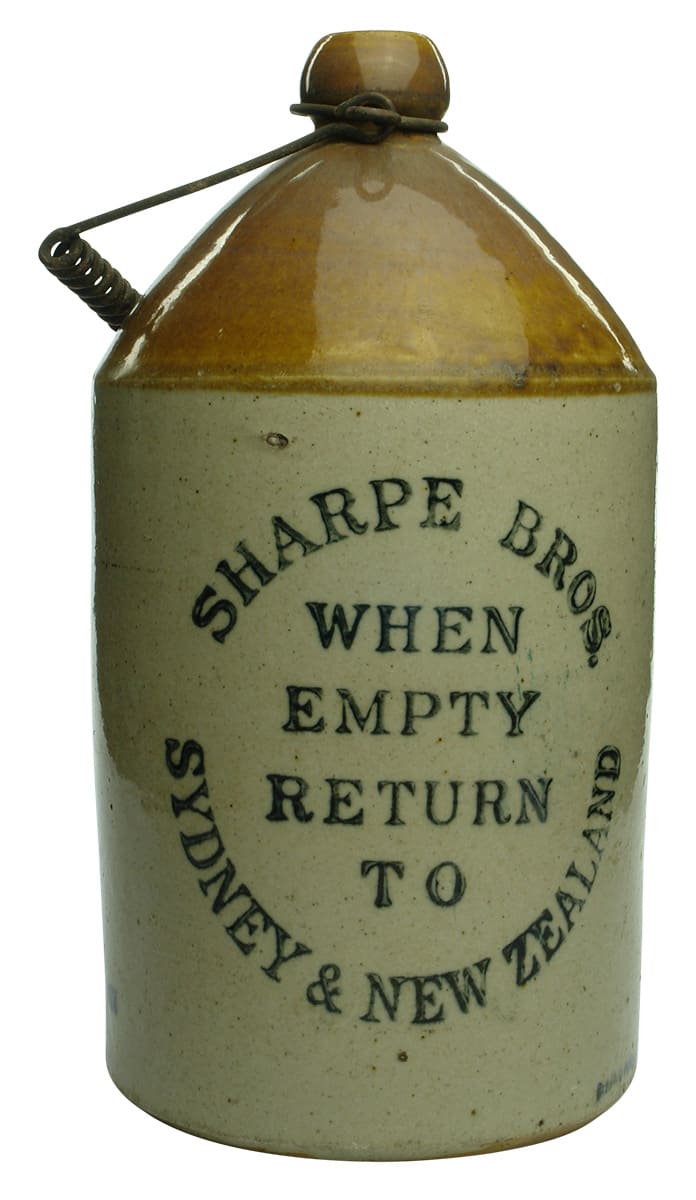 Sharpe Bros Sydney New Zealand Demijohn