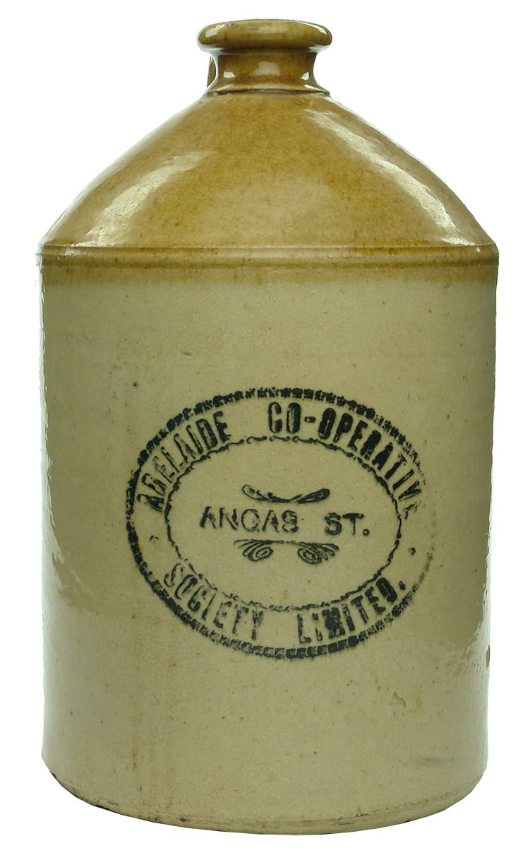 Adelaide Co-operative Society Stoneware Demijohn