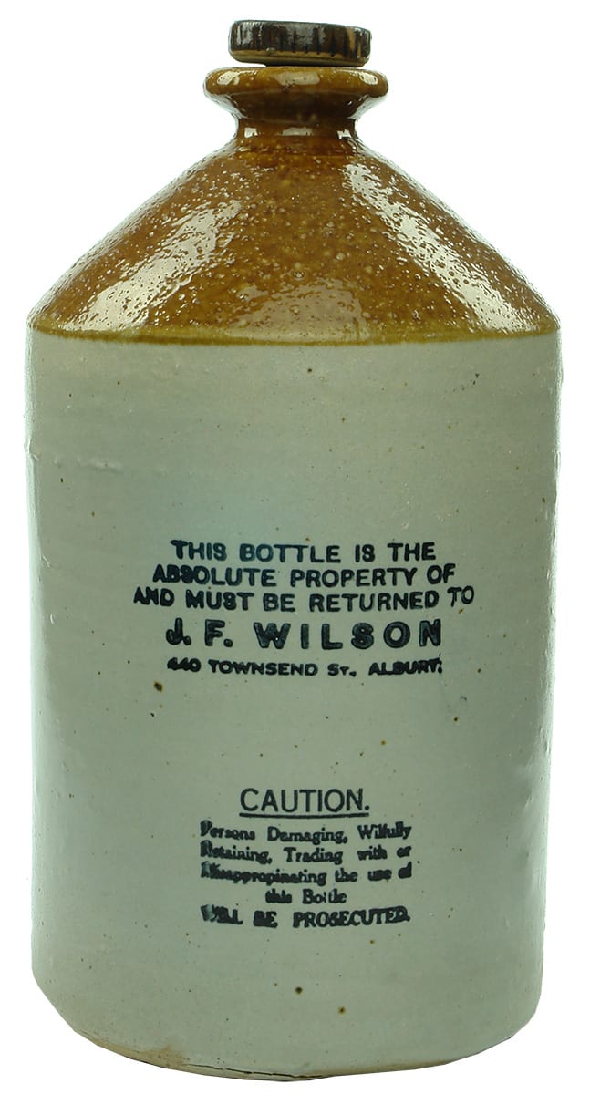 Wilson Albury Stoneware Demijohn