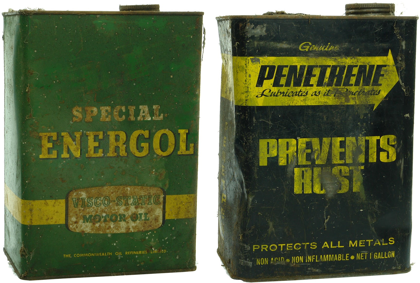 Energol Penetrene Vintage Oil Tins