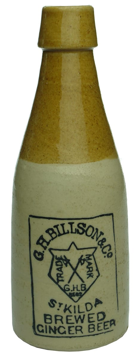 Billson St Kilda Stoneware Ginger Beer Bottle