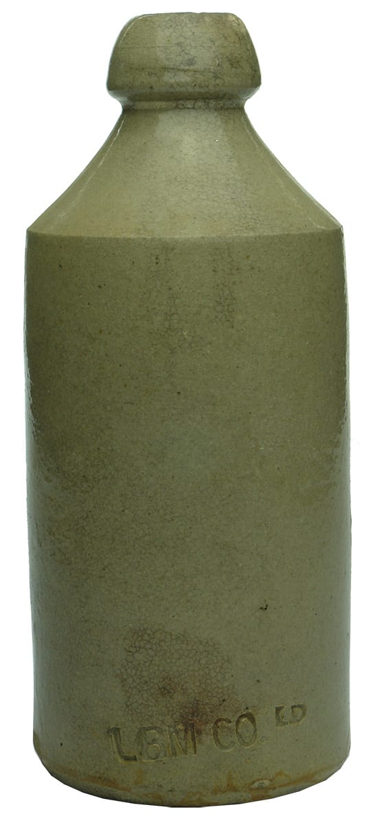 LBM Impressed Stoneware Ginger Beer Bottle