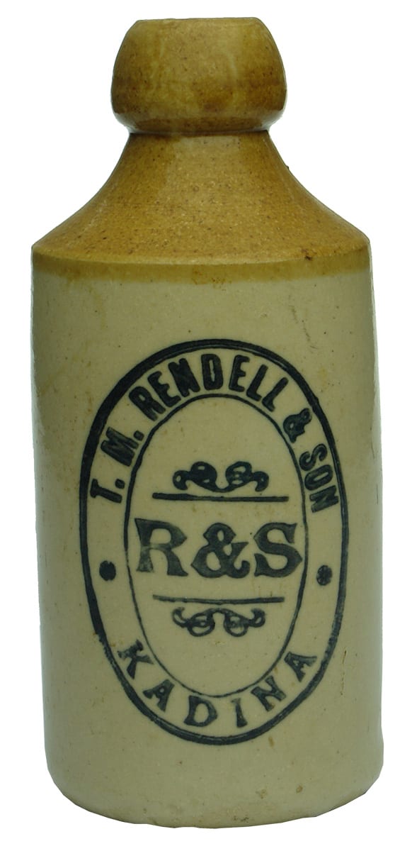 Rendell Kadina Stoneware Ginger Beer Bottle