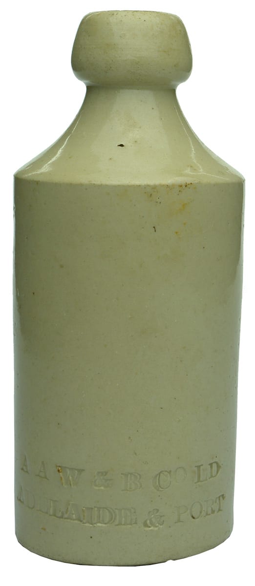 AAWB Adelaide Impressed Stoneware Ginger Beer Bottle