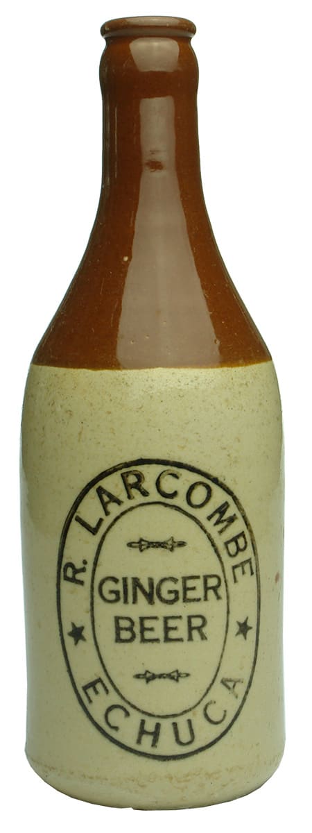 Larcombe Ginger Beer Echuca Crown Seal Bottle