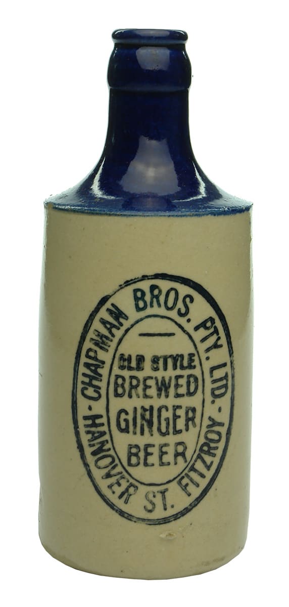 Chapman Bros Fitzroy Crown Seal Ginger Beer Bottle