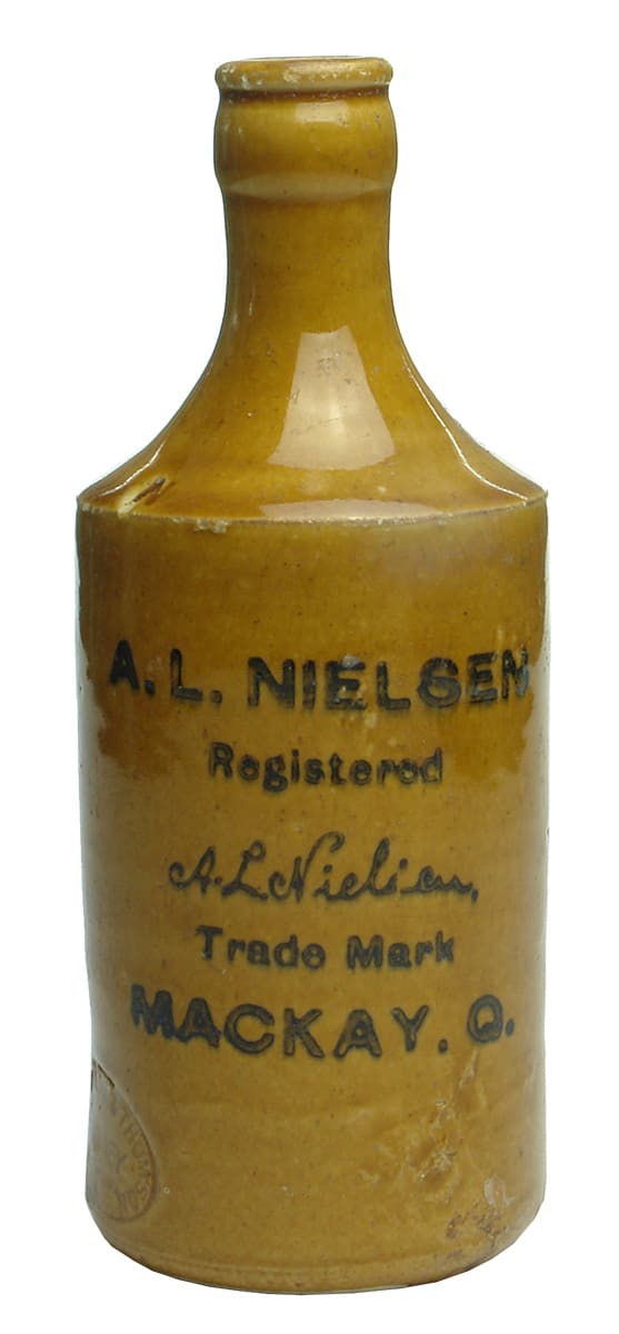 Nielsen Ginger Beer Mackay Crown Seal Stone Bottle