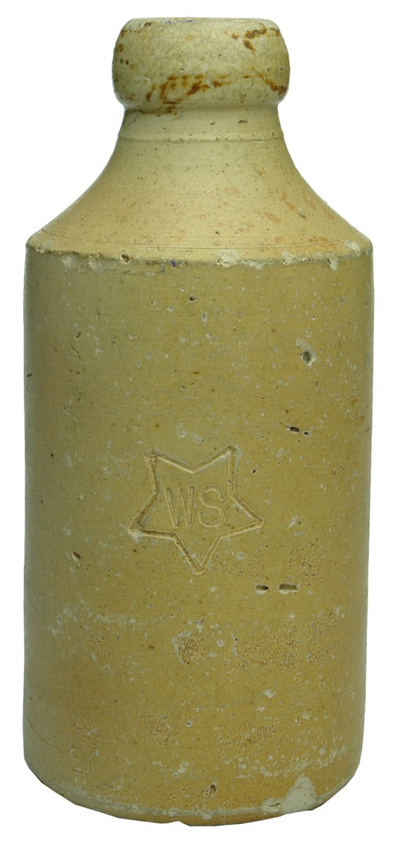 WS Star Mashman Sandison Victoria Pottery Willoughby Bottle