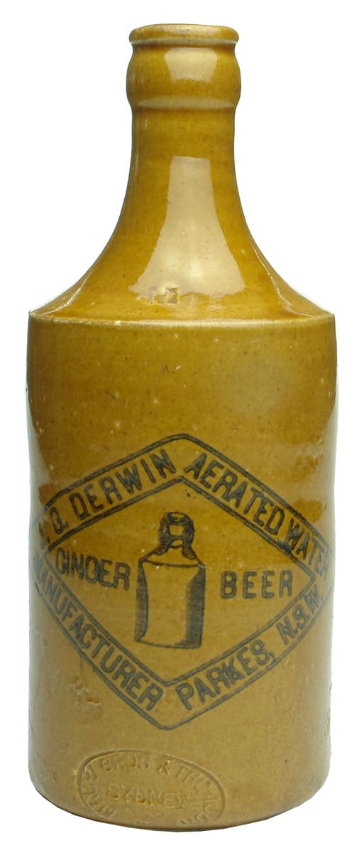 Derwin Parkes Ginger Beer Stone Bottle