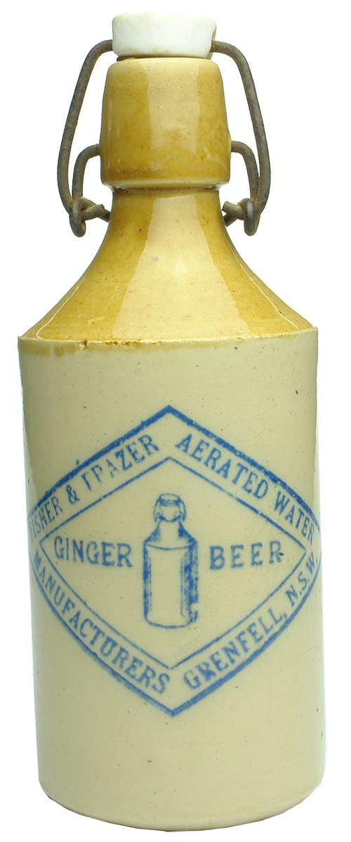 Fisher Frazer Grenfell Stoneware Ginger Beer Bottle