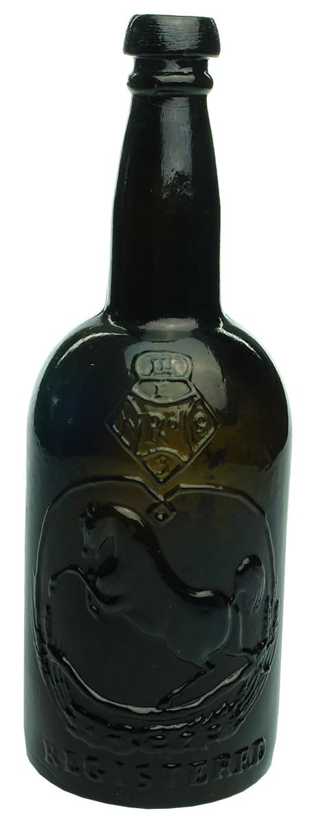 Black Horse Whisky actually Ale or Porter Tooth Bottle