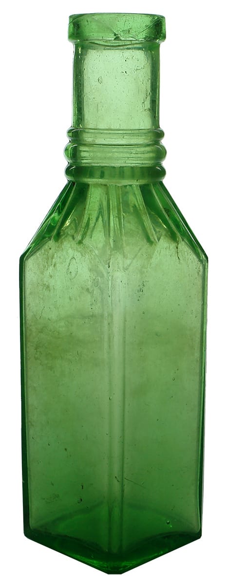 Green Glass Antique Pickles Bottle