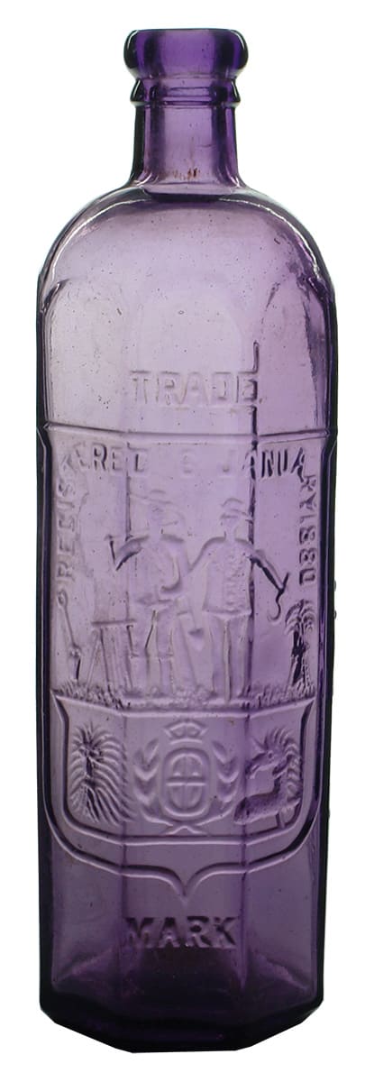 Rowlands Farmer Miner Purple Cordial Bottle