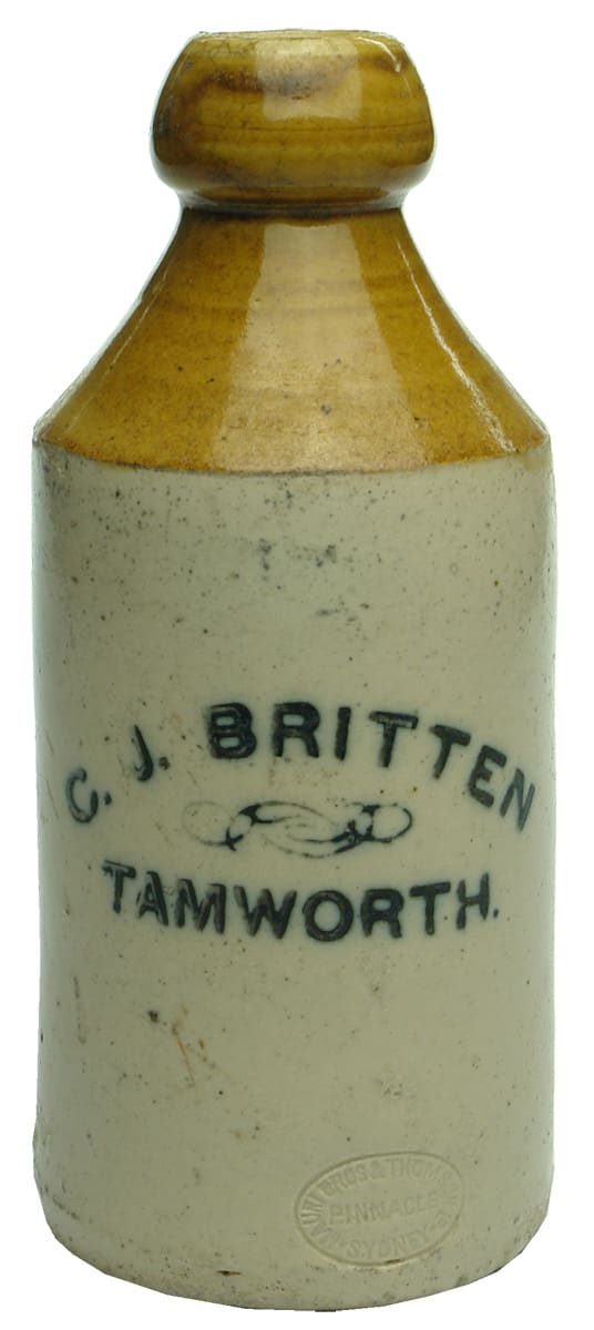 Britten Tamworth Stoneware Ginger Beer Bottle