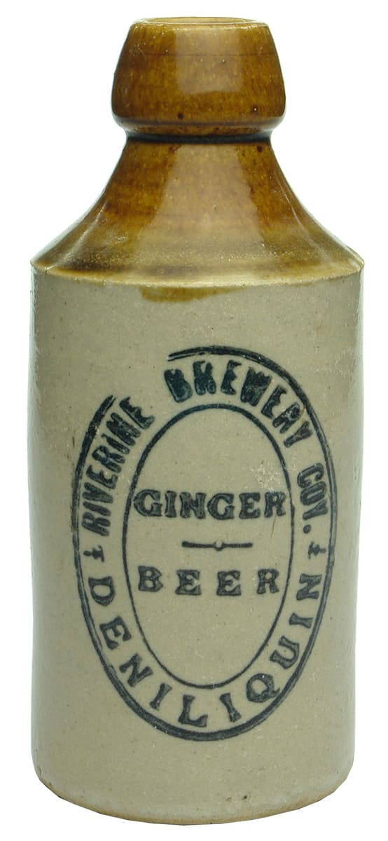 Riverine Brewery Deniliquin Stone Ginger Beer Bottle