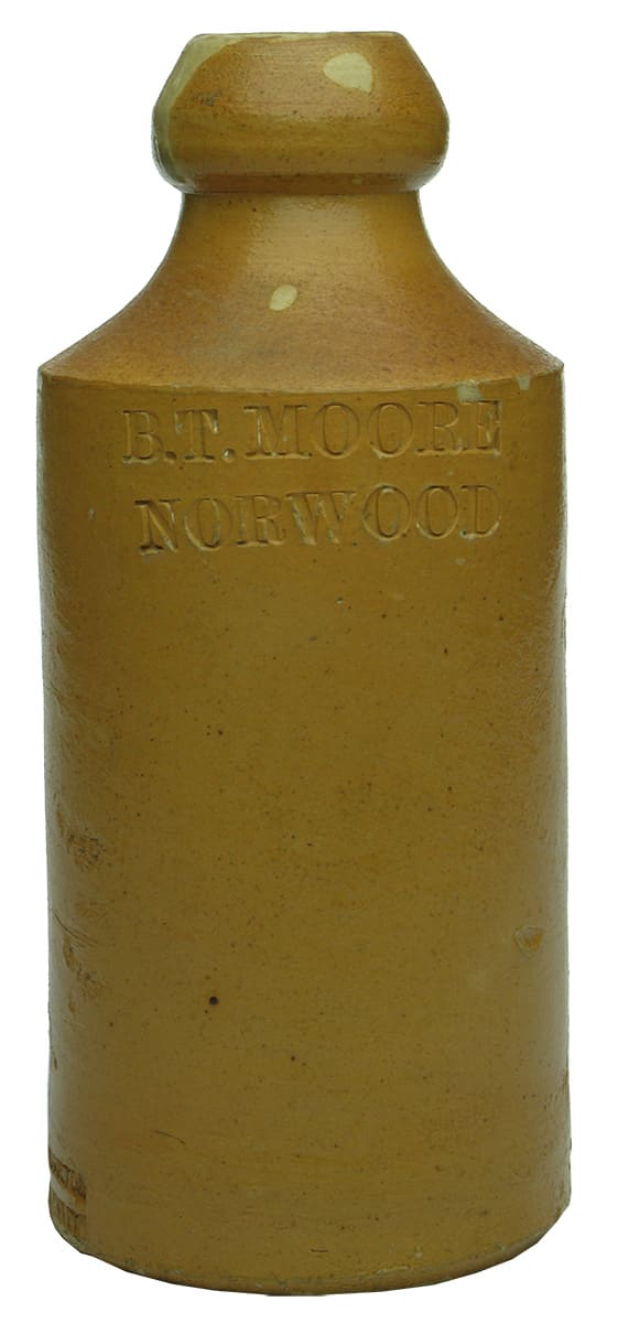 Moore Norwood Impressed Stone Ginger Beer Bottle